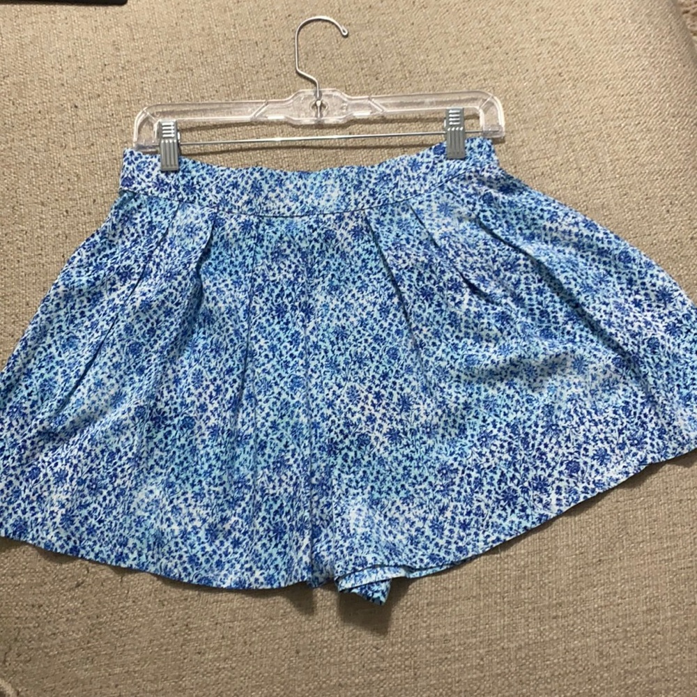 Aeropostale Bethany Mota NWT Blue Rayon Pleated Elastic Waist Skort Med M